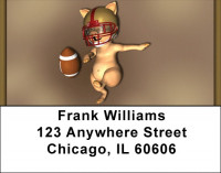 Football Pigs Address Labels | LBQBQ-13
