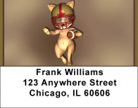 Football Pigs Address Labels | LBQBQ-13