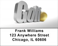 Golf Is Golden Address Labels | LBQBQ-21