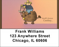 Bull Riding Tough Address Labels | LBQBQ-43