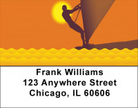 Wind Surfing Address Labels | LBQBQ-58