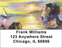 Sailing On Rainbow Seas Address Labels | LBQBQ-66