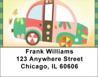 Funky Designer Cars Address Labels | LBQBQ-68