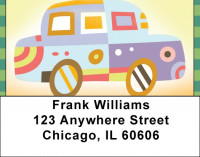 Funky Designer Cars Address Labels | LBQBQ-68