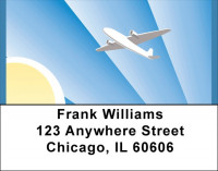 Commercial Flights Address Labels | LBQBQ-75
