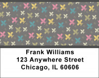 Contemporary Fleur de Lis Address Labels | LBQBQ-86