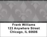 Masculine Fleur de Lis Address Labels | LBQBQ-87