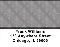 Masculine Fleur de Lis Address Labels | LBQBQ-87