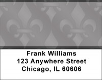 Masculine Fleur de Lis Address Labels | LBQBQ-87