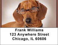 Smart Dachshunds Address Labels | LBQBQ-93