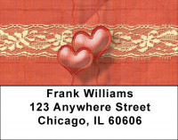 Antique Lace And Hearts Address Labels | LBQBR-01