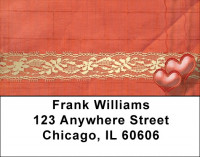 Antique Lace And Hearts Address Labels | LBQBR-01