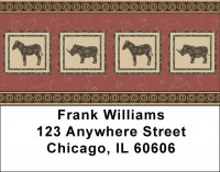 African Safari On Parade Address Labels | LBQBR-03