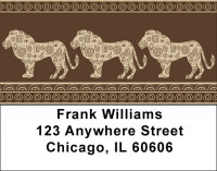 African Safari On Parade Address Labels | LBQBR-03