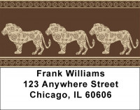 African Safari On Parade Address Labels | LBQBR-03