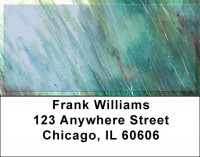 Rain Inspired Address Labels | LBQBR-12