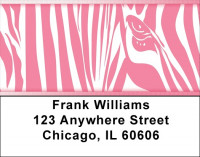 Pink Animal Prints Address Labels | LBQBR-23