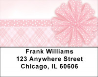 Pink Ribbon Party Address Labels | LBQBR-24