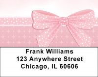 Pink Ribbon Party Address Labels | LBQBR-24