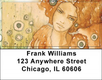 Contemplating Women Address Labels | LBQBR-42