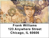 Contemplating Women Address Labels | LBQBR-42