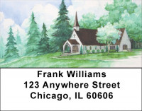 Country Church Address Labels | LBQBR-44
