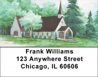 Country Church Address Labels | LBQBR-44