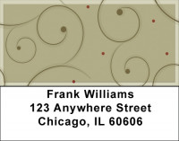 Curl and Swirl Address Labels | LBQBR-48