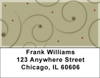 Curl and Swirl Address Labels | LBQBR-48