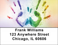 Fingerpaint Art Address Labels | LBQBR-55
