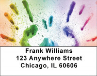 Fingerpaint Art Address Labels | LBQBR-55