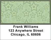 Geometric Diamonds and Stars Address Labels | LBQBR-58