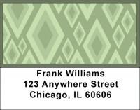 Geometric Diamonds and Stars Address Labels | LBQBR-58