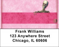 Girly Skull Fun Address Labels | LBQBR-59