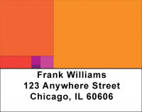 Hot Squares Address Labels | LBQBR-64