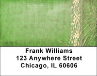 Lace And Dried Grasses Address Labels | LBQBR-66