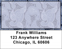 Paisley Blue Address Labels | LBQBR-76