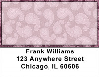 Paisley Blue Address Labels | LBQBR-76