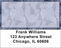 Paisley Blue Address Labels | LBQBR-76