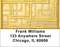 Plumbing Pipes Address Labels | LBQBR-82