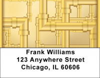 Plumbing Pipes Address Labels | LBQBR-82