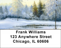 Serenity In Four Seasons Address Labels | LBQBR-86