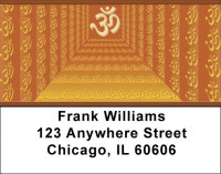 The Om Symbol Address Labels | LBQBR-90