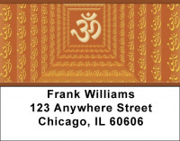 The Om Symbol Address Labels | LBQBR-90