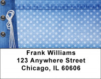 Denim and Dots Address Labels | LBQBS-06