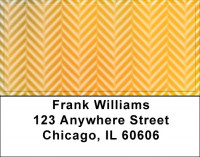 Happiness In Harringbone Address Labels | LBQBS-13