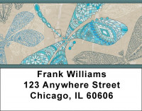 Jeweled Dragonflies Address Labels | LBQBS-15