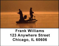 Gone Fishing Address Labels | LBSPO-21