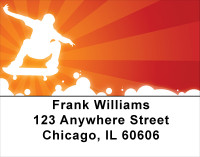 Hot Skateboarding Address Labels | LBSPO-77