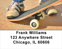 Skateboarding Summers Address Labels | LBSPO-78